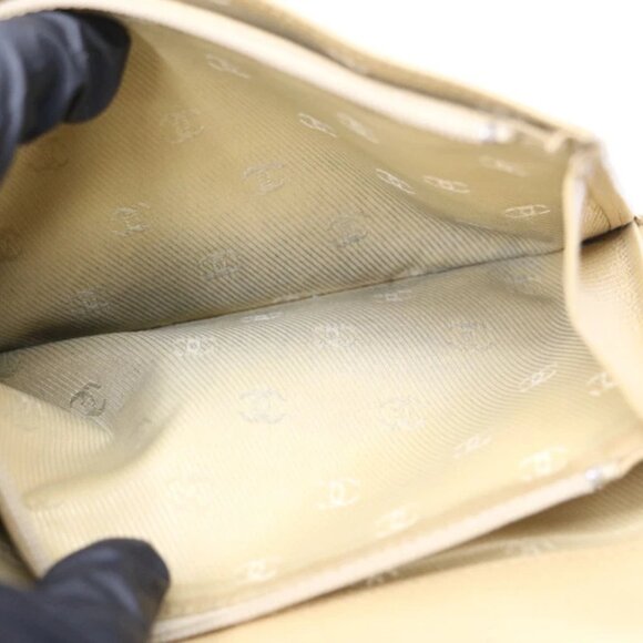 Chanel Beige Calf Leather CC Button Line Long Flap Wallet - Picture 14 of 16